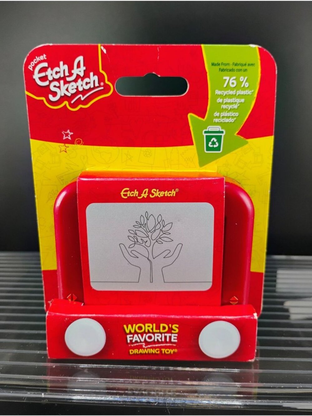 Pocket Etch A Sketch Classic Red Drawing Toy